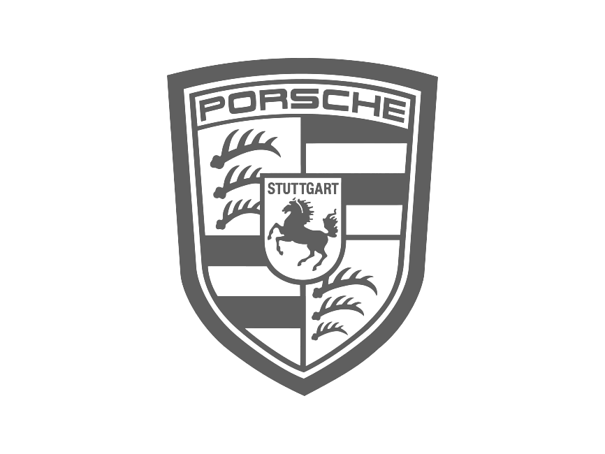Porsche logo grey